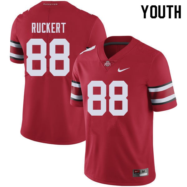 Ohio State Buckeyes #88 Jeremy Ruckert Youth Official Jersey Red OSU3551